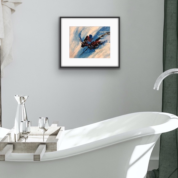 11 x 14” original abstract artwork signed by artist - Picture 3 of 7